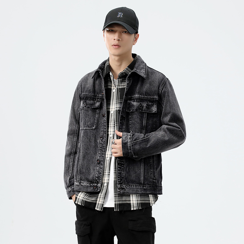 جاكيت دينيم رجالي بجيوب للعمل، - مراجعة Streetwear Brand Jacket وسعره